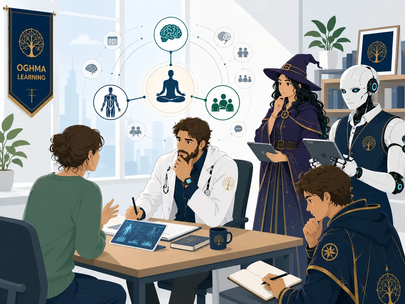Consultation médicale observée autour de la douleur chronique, avec analyse biopsychosociale et retour réflexif sur la pratique.